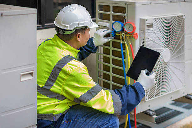 Professional Hvac technician working in Bixby, OK